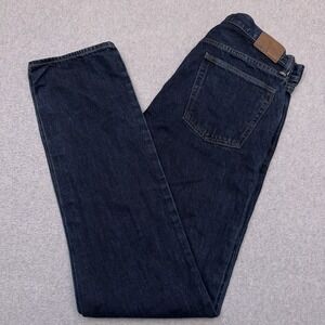 Gap 1969 Straight Jeans‎ Men's 32x36 Blue Dark Wash Denim 100% Cotton EUC